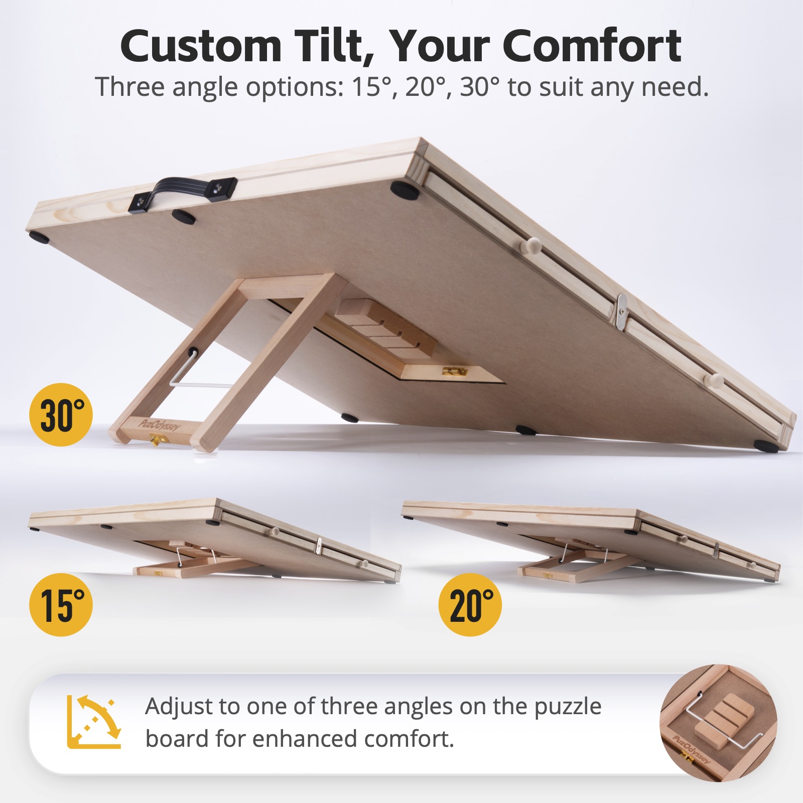 PuzOdyssey adjustable tilt feature for wholesale buyers