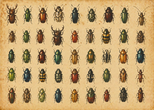 A Cabinet of Beetles puzzle art