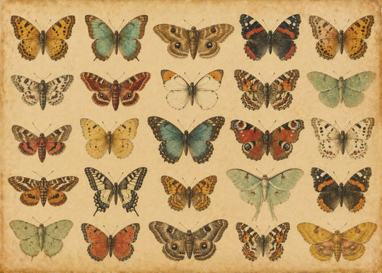 A Cabinet of Butterflies puzzle art