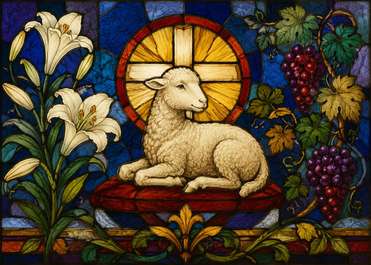 Lily and Lamb puzzle art