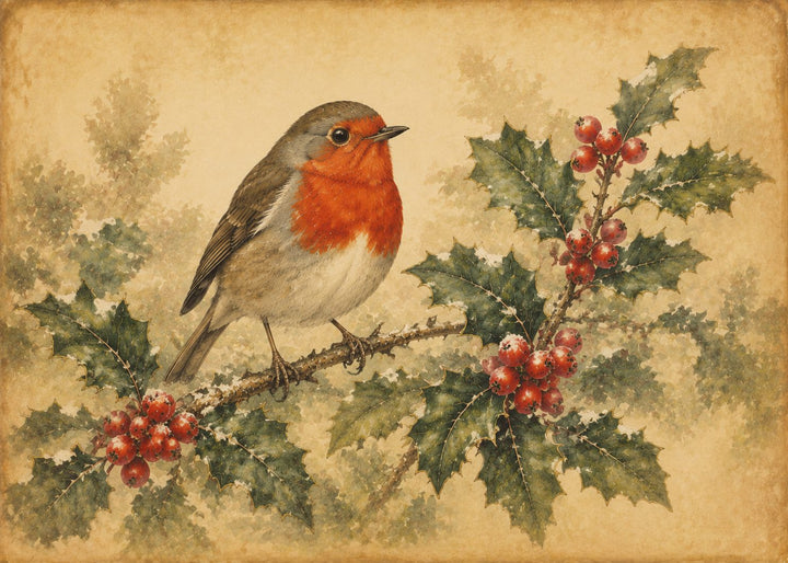 Midwinter Robin puzzle art