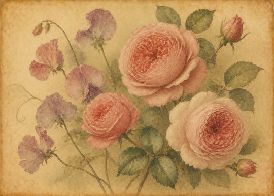 Old Garden Roses puzzle art