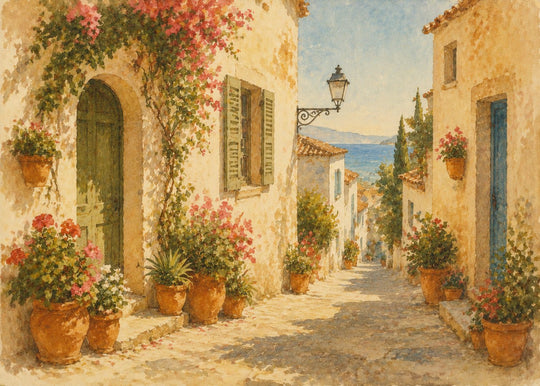 The Blue Shutters puzzle art