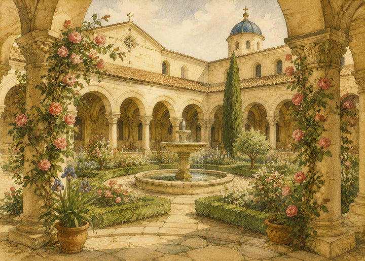 The Cloister Garden puzzle art