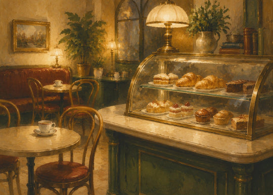 The Corner Cafe puzzle art