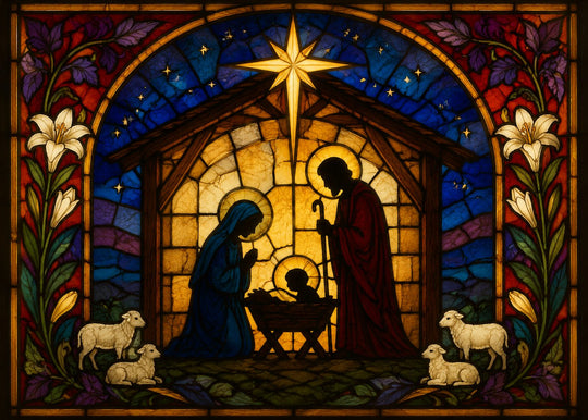 The Nativity Window puzzle art