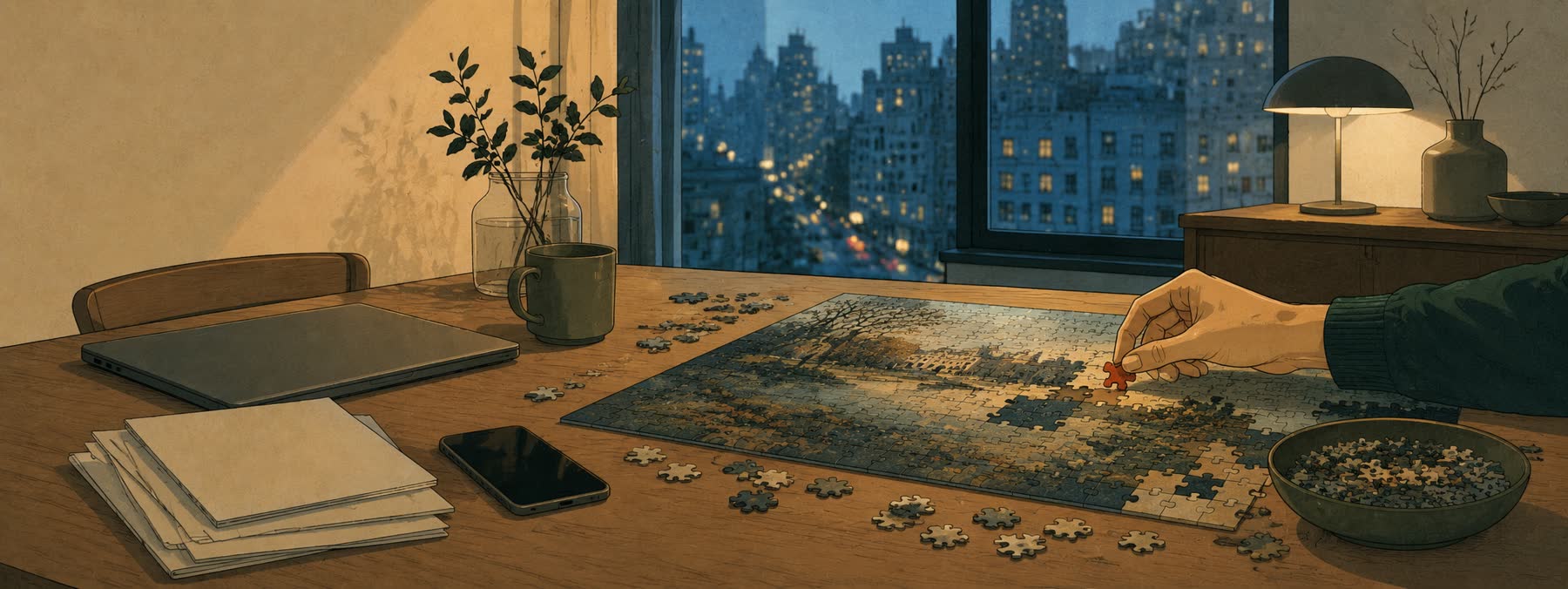 Why Puzzles Quiet the Mind