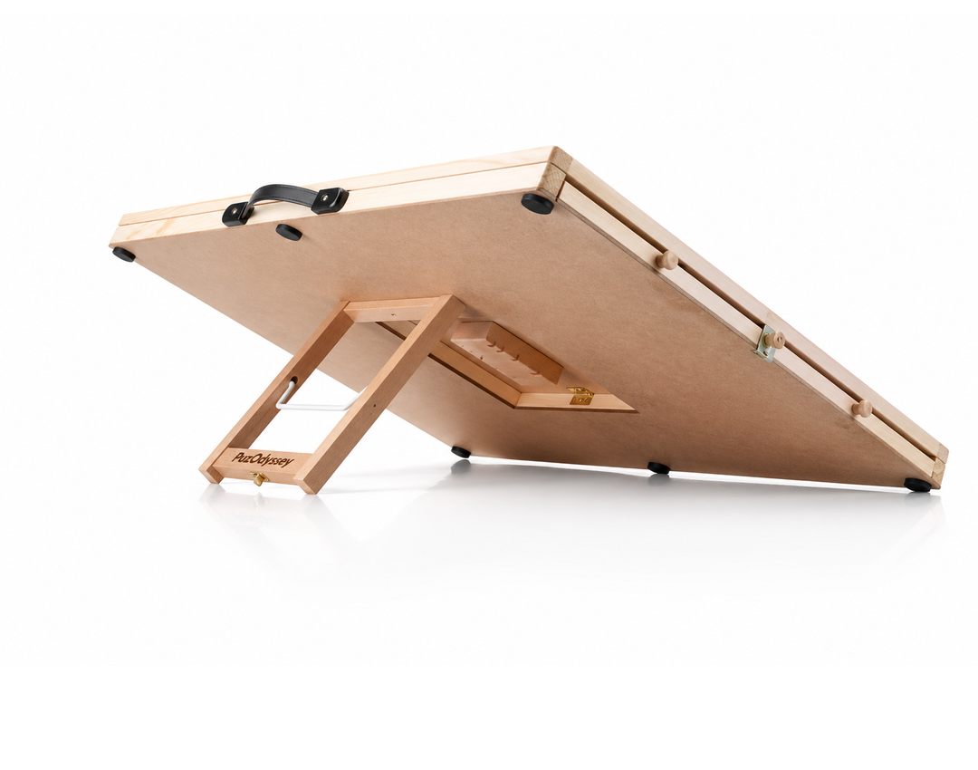PuzOdyssey underside support structure at a raised angle